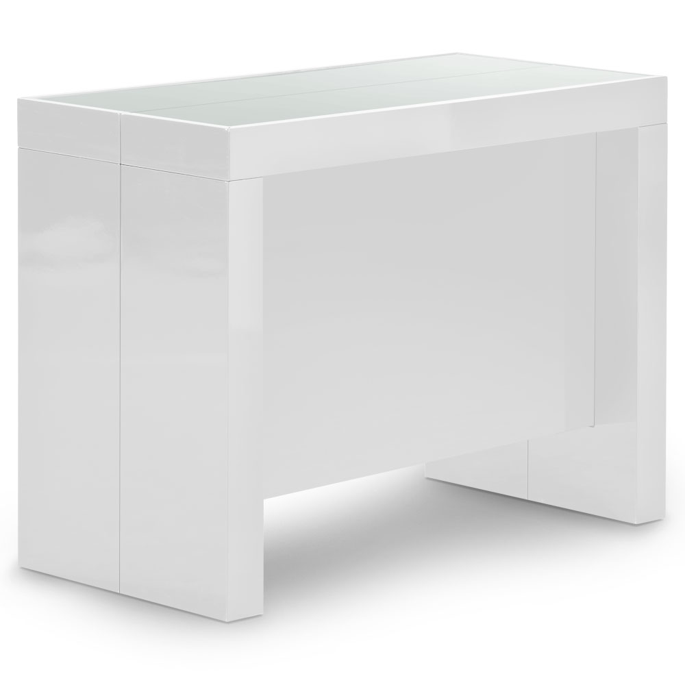 Table-console extensible laquée blanc Pandore
